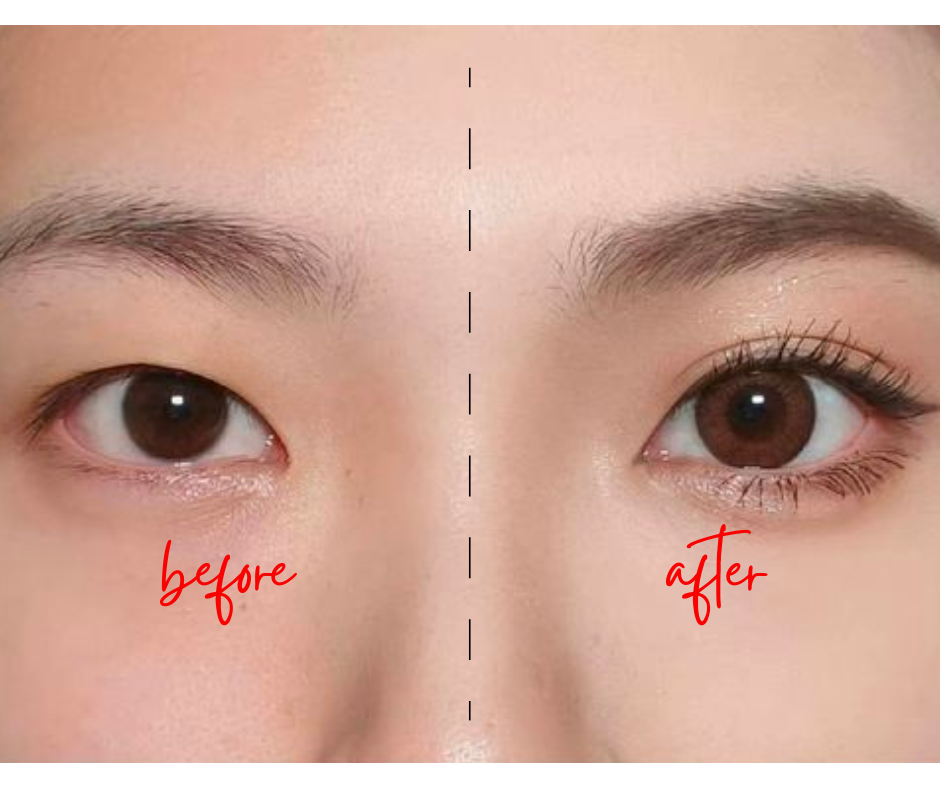 The image promotes Stuckup Eyelid Corrector, offering an invisible, non-surgical eyelid lift for hooded eyes, monolids, and deep-set eyes. Provides long-lasting, natural lift with sweatproof and waterproof wear.